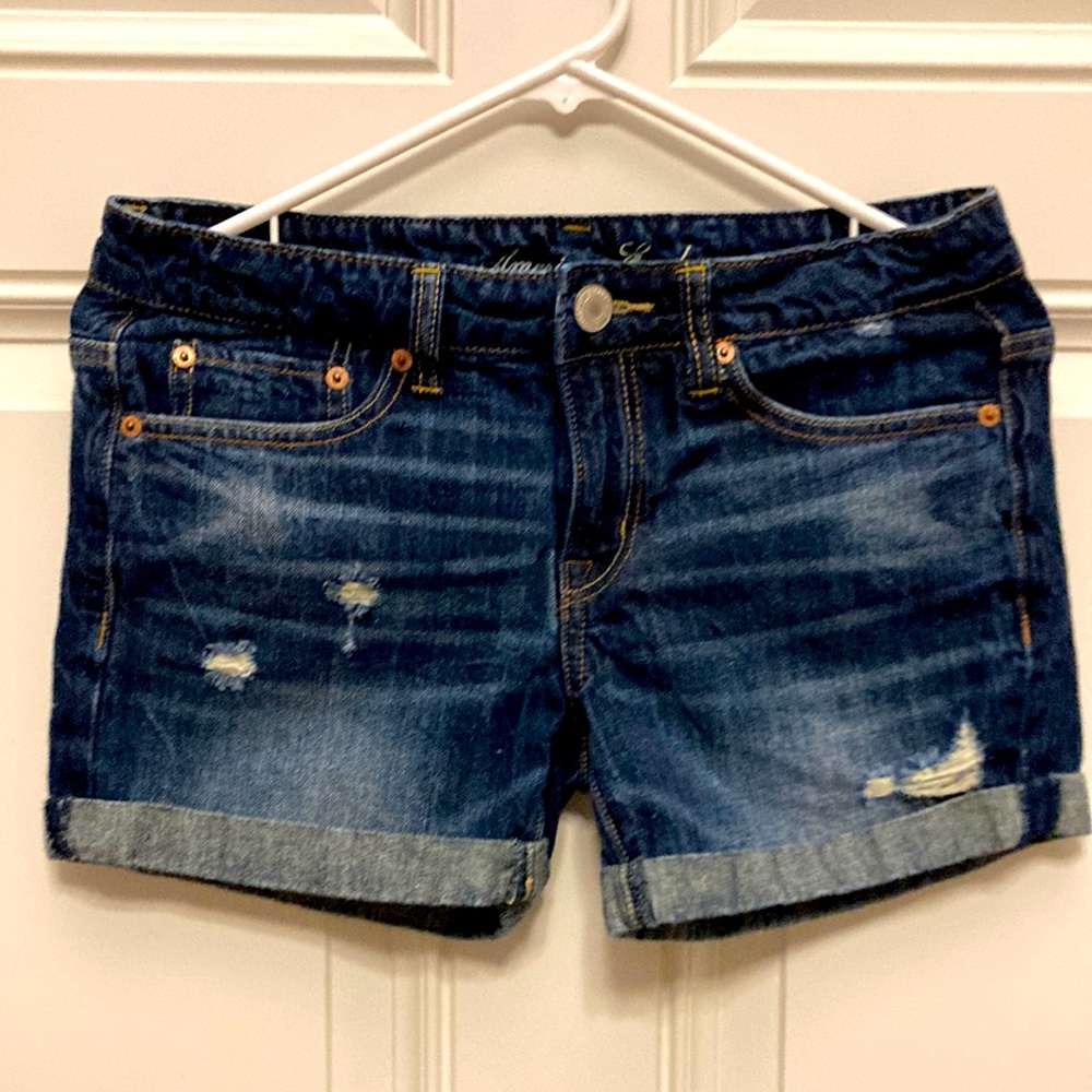 American Eagle Distressed Jean Shorts 2